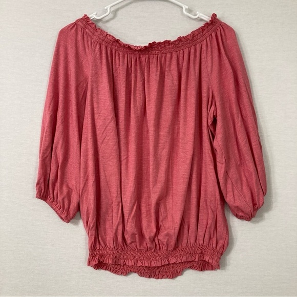 New Max Studio Dusty Pink Soft Stretch Rayon Casual Top size Medium - Picture 8 of 9